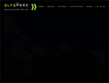 Tablet Screenshot of alfapark.be